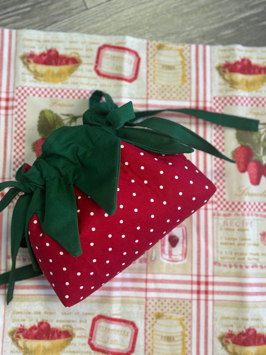 The Strawberry Makeup Bag. *PREORDER*