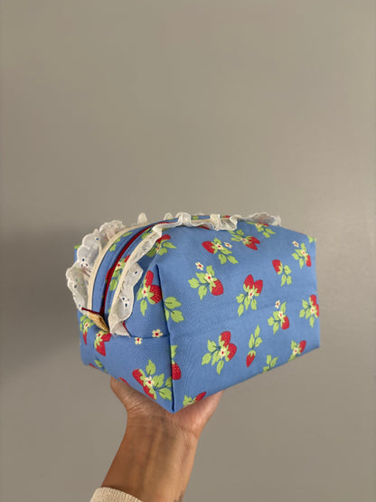 The Strawberry Fields Makeup Bag.