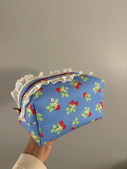 The Strawberry Fields Makeup Bag.
