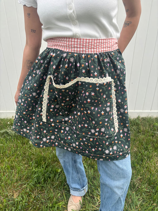 The Wildflower Half Apron.
