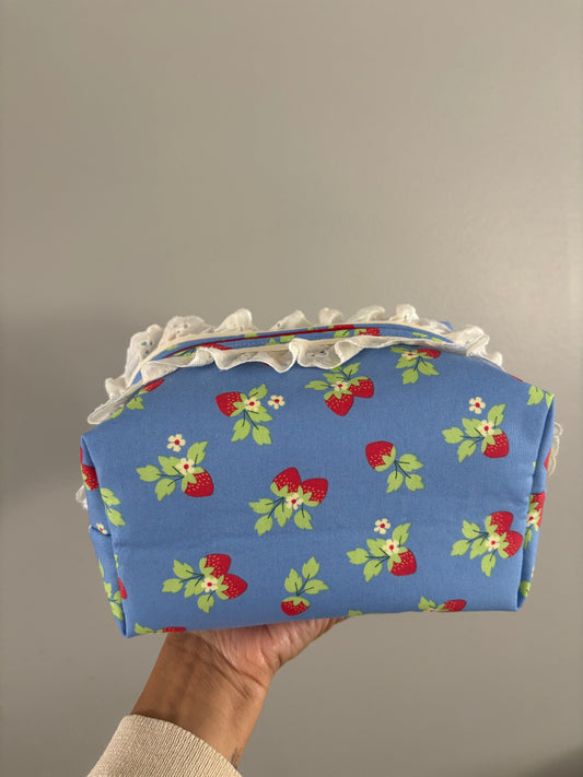 The Strawberry Fields Makeup Bag.