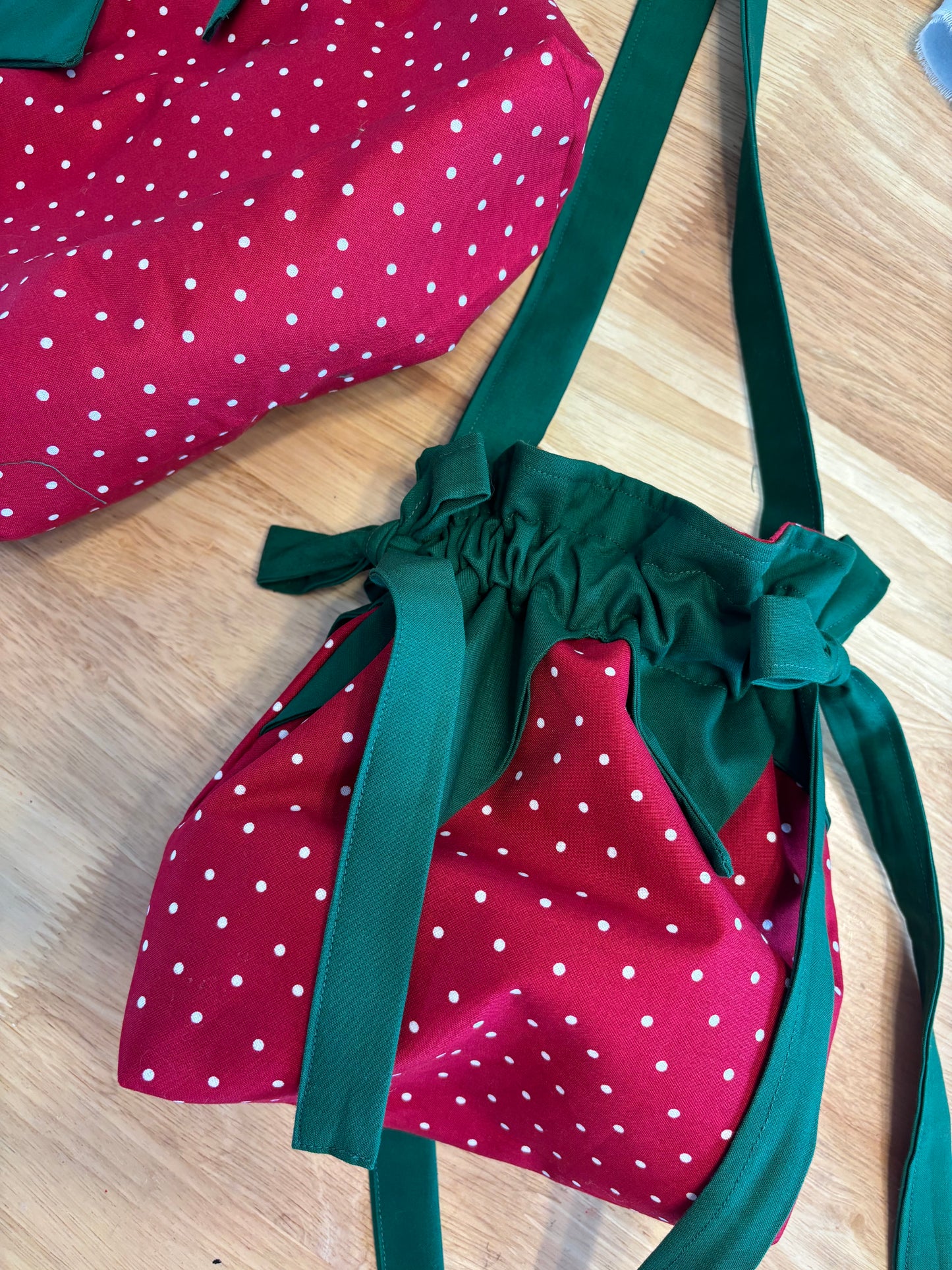 Strawberry Forever in Classic Red Polka Dot.