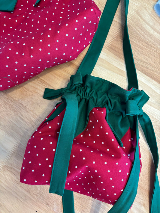 Strawberry Forever in Classic Red Polka Dot.