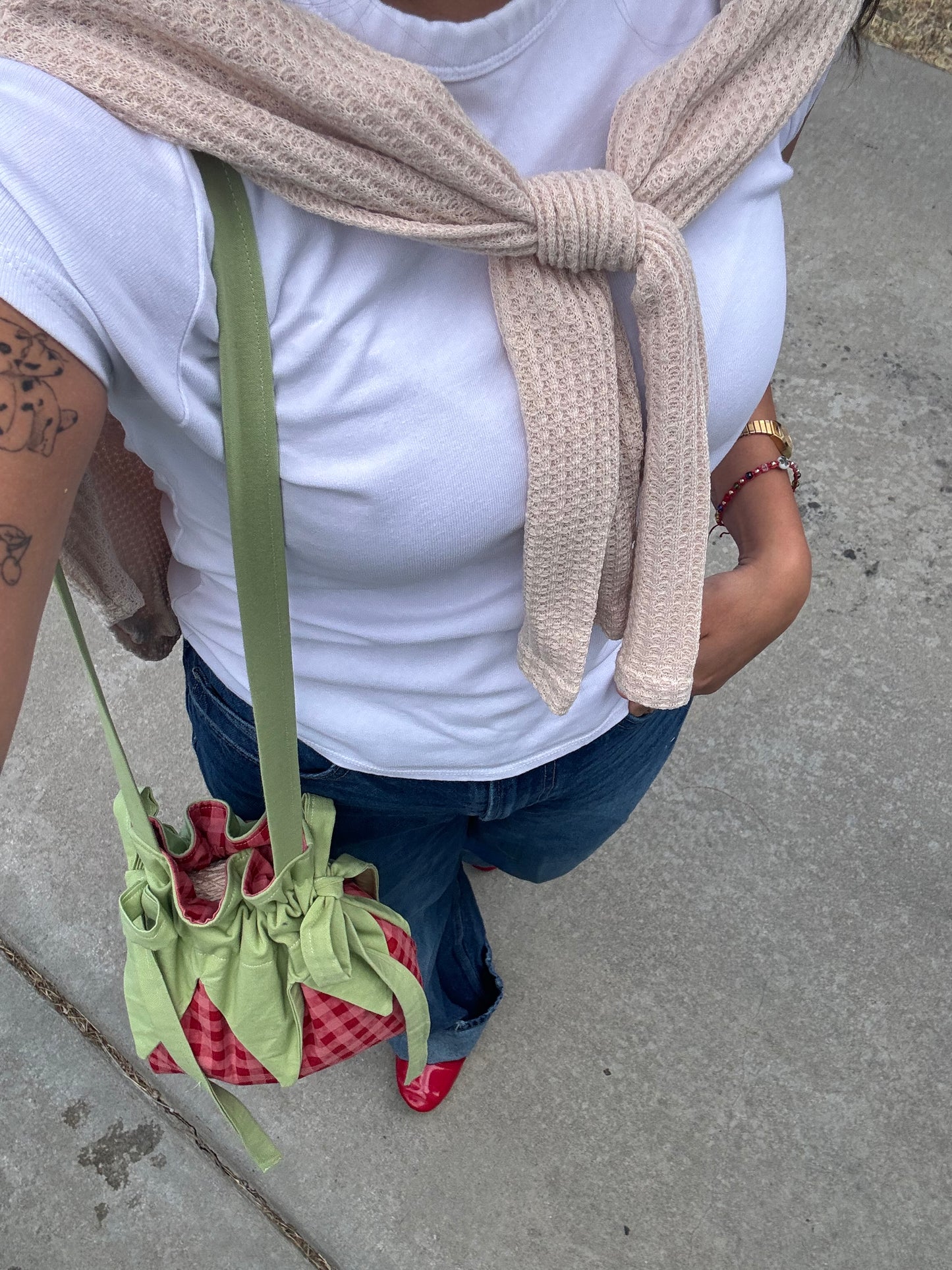 Strawberry Forever in Red + Pink Gingham.